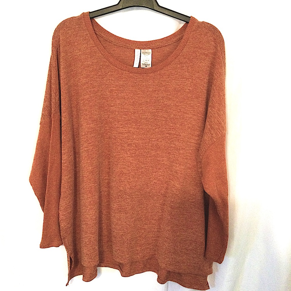 Joyspun 2X (18-20) Orange Pullover Sweater (439)